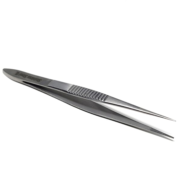 A2Z Scilab Splinter Tweezers, Stainless Steel 4.5L, Silver A2Z-ZR909 - main